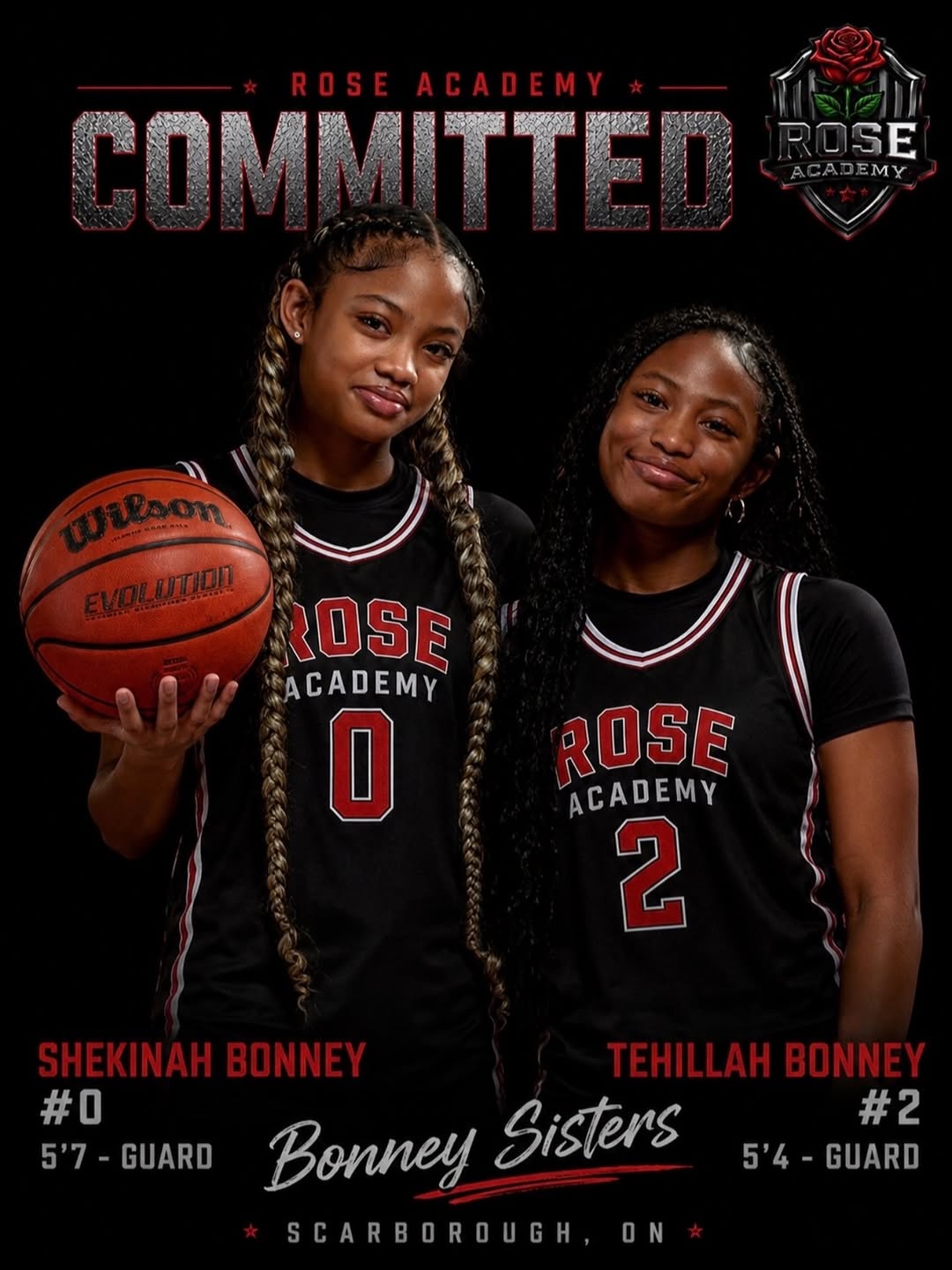Tehillah & Shekinah Bonney — Rose Academy commitment announcement